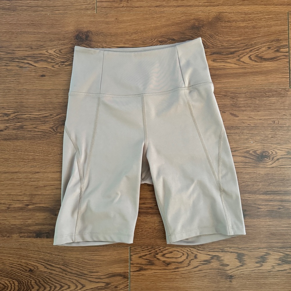Tan Girlfriend Collective Bike Shorts